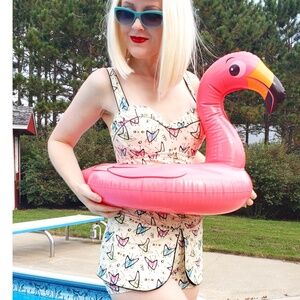 NWT Mid Century Atomic Boomerang Swimsuit